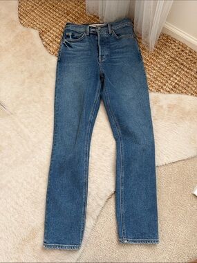 Grlfrnd Piper Super High Rise Slim Crop in Laurel Canyon